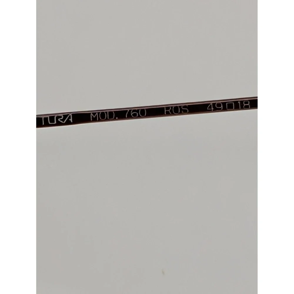 Tura Mod 760 ROS Eyeglasses Round Wire Frame Pink Japan 49-18